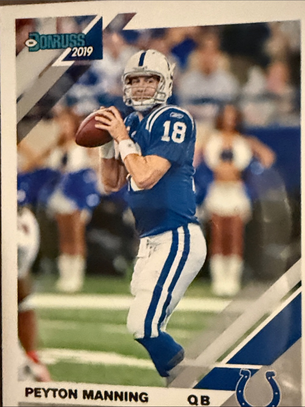 Donruss 2019 Peyton Manning Football Card - Blue & White